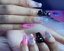 Sands is a huge fan of nail arts and often get it done through an expert.